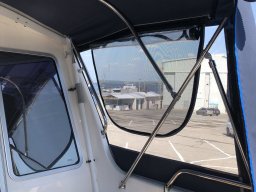 Ходовой разборный тент на катер Silver Eagle Cabin 650