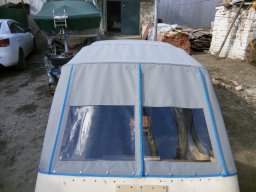 ход-й тент и дуги на макете катера готовый к отправке в Салехард (2)