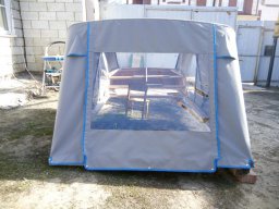 ход-й тент и дуги на макете катера готовый к отправке в Салехард (9)