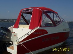 Ходовой тент на катер Delta 21