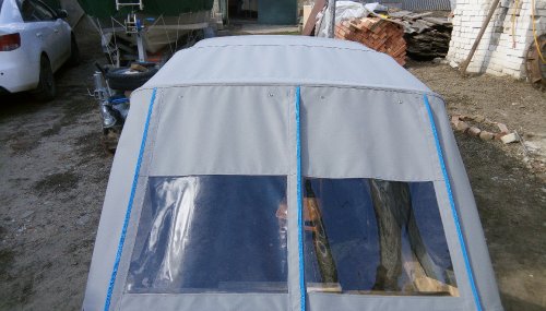 ход-й тент и дуги на макете катера готовый к отправке в Салехард (2)